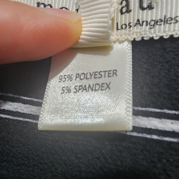 Monteau Striped Black and White Jumpsuit Medium - Picture 4 of 5